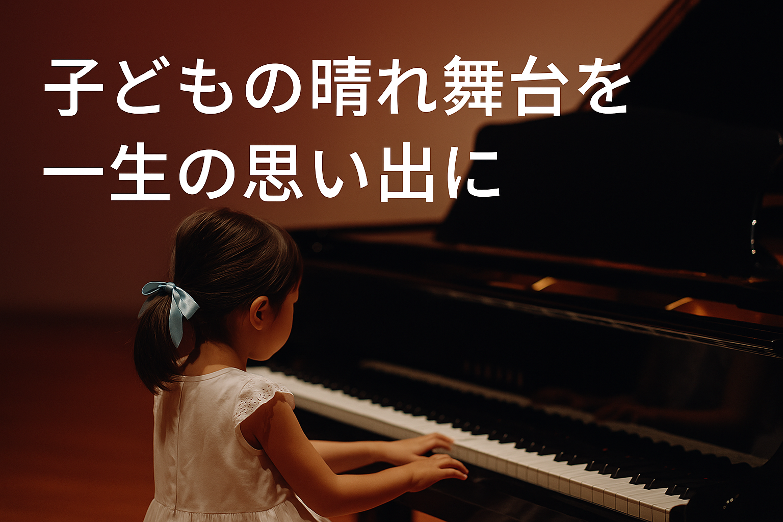 ピアノ発表会は プロに撮ってもらう時代